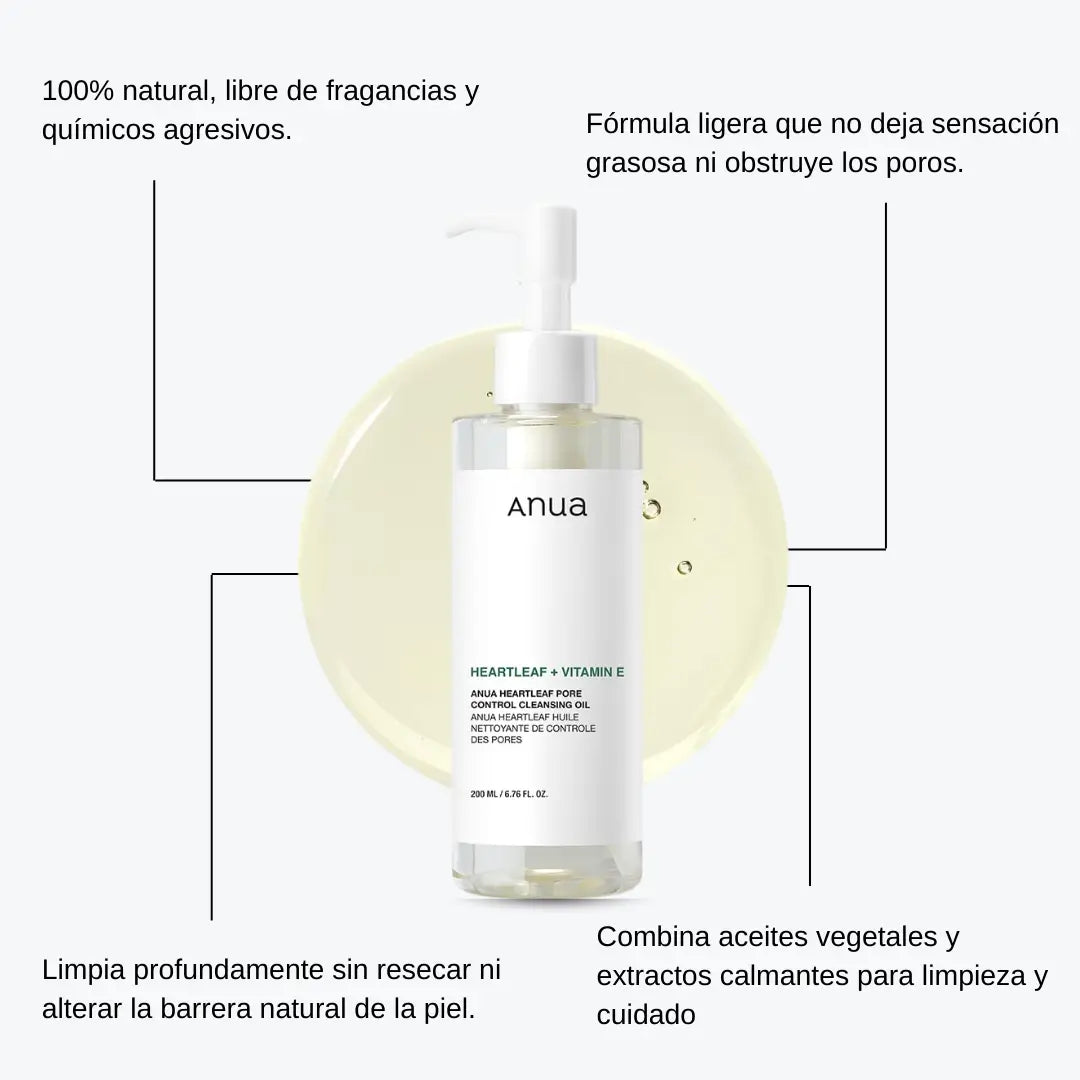 Anua Heartleaf Aceite Limpiador Facial