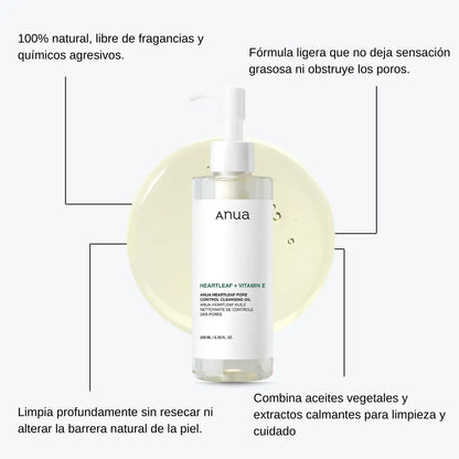 Anua Heartleaf Aceite Limpiador Facial